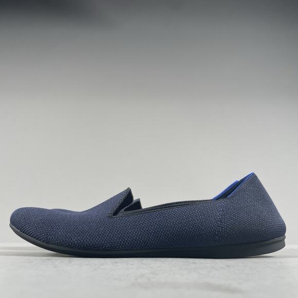 Rothy’s the Flat Women Size 7 Blue Knit Slip On Ballet Flat Comfort Casual EUC - Picture 1 of 9